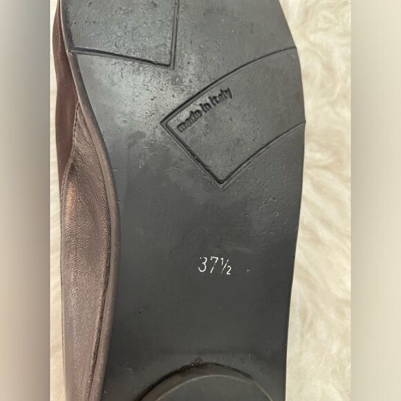 Thierry Rabotin Microfiber/Nappa Trim Flats Brown 7 - Picture 8 of 10